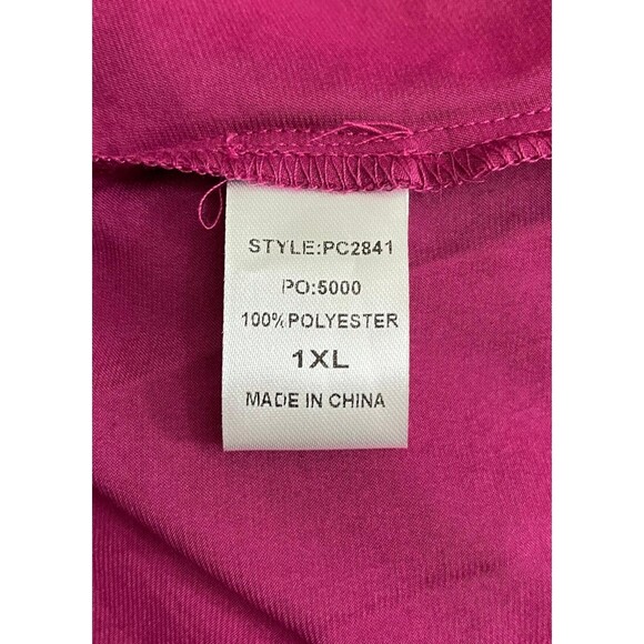 GIGIO "Steal the Show" Poet Boho Blouse - Magenta, 1XL - Picture 9 of 10